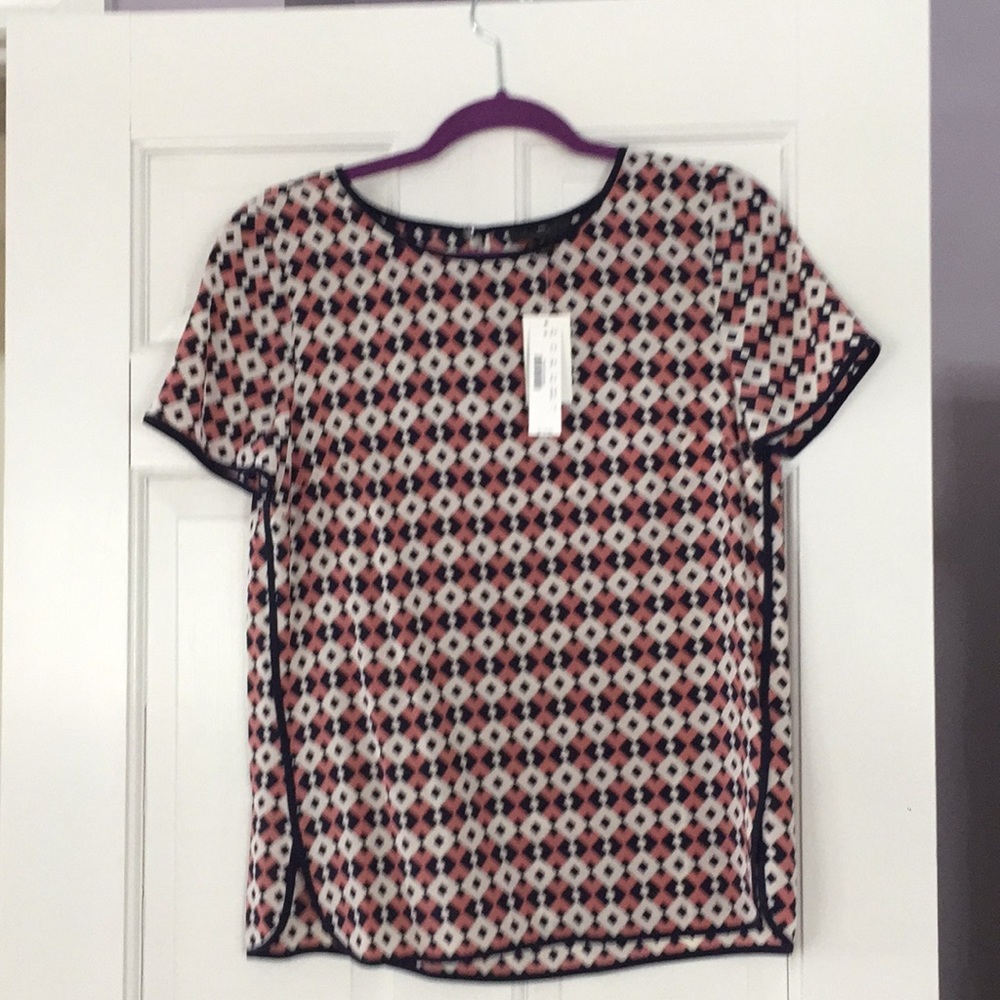 JCREW silk blouse tee